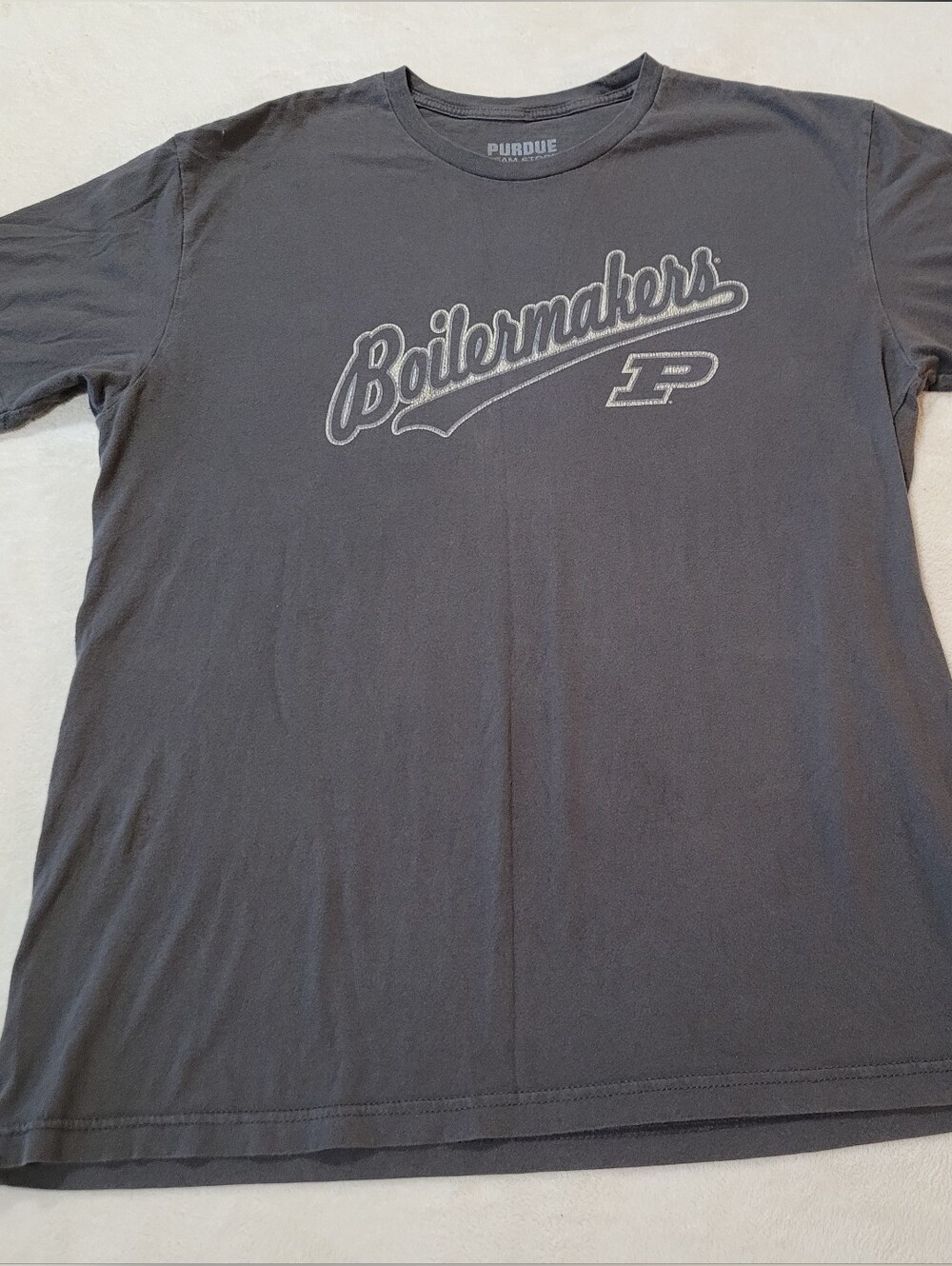 Purdue Team Store Boilermakers Gray Short Sleeve Tshirt XL